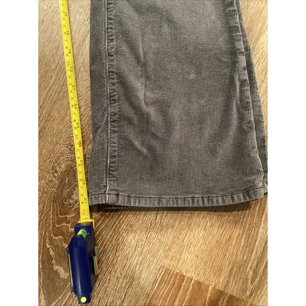 Anthropologie Pilcro 31 Icon Flare Corduroy Pants Jeans Gray Cords 27 28 Inseam - Picture 5 of 9